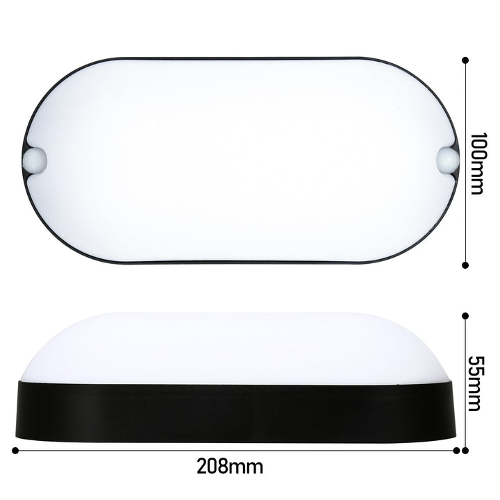 15W LED Moisture-Proof Light IP54 2 Pieces | Bowlift