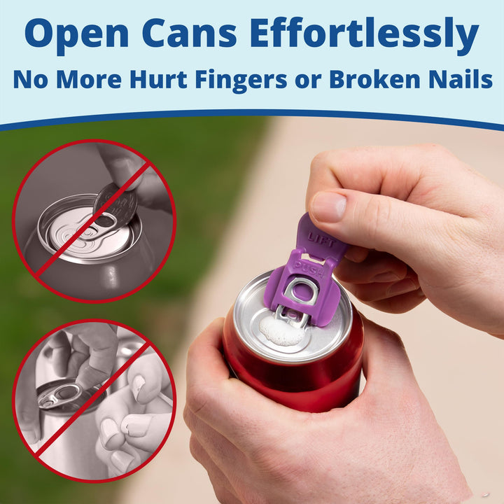 BowLift | Beverage Barricade 2.0 – Snap-On Can Lid with Tab Opener & Spill Guard