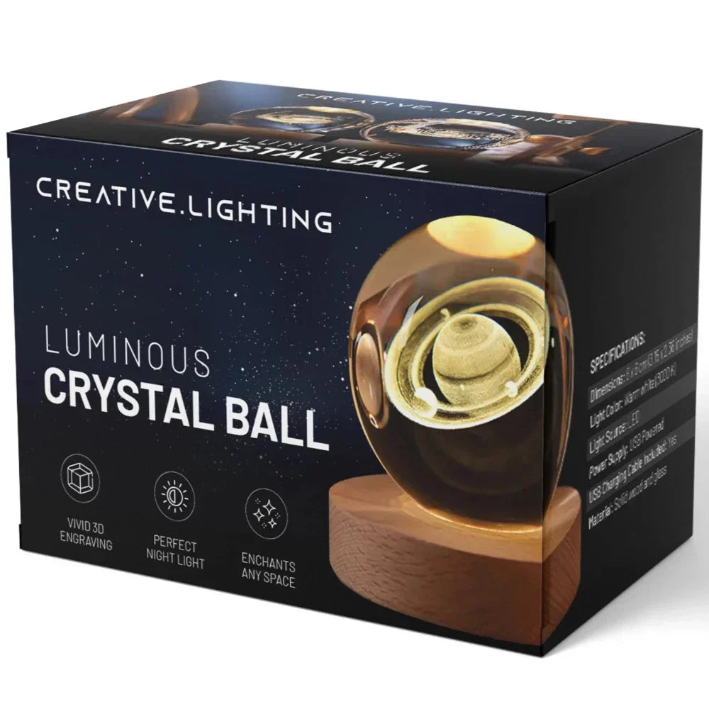BowLift | 3D Engraved Crystal Sphere - Celestia