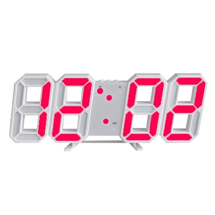 BowLift | LumiSync 3D LED Wall Clock – Modern Digital Clock with Dimmer Lighting