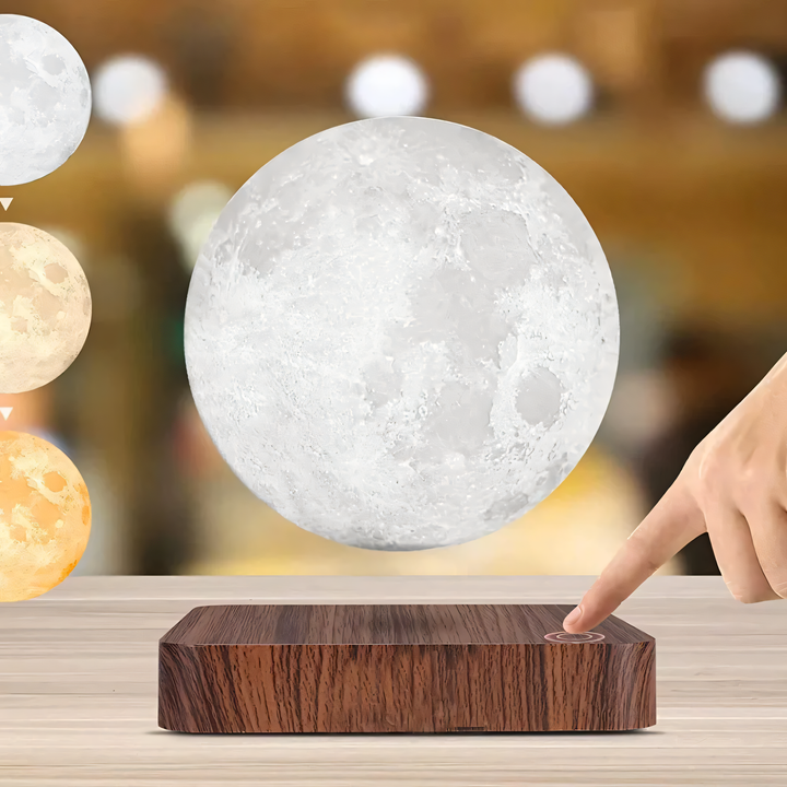 BowLift | Floating Magnetic Moon Lamp with 3D Print and LED Lighting