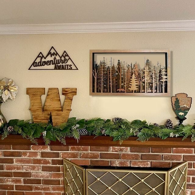 BowLift | Wall Decor - WoodForrest 3D - Enchanting Forest Scene - Fox & Tree Shadow