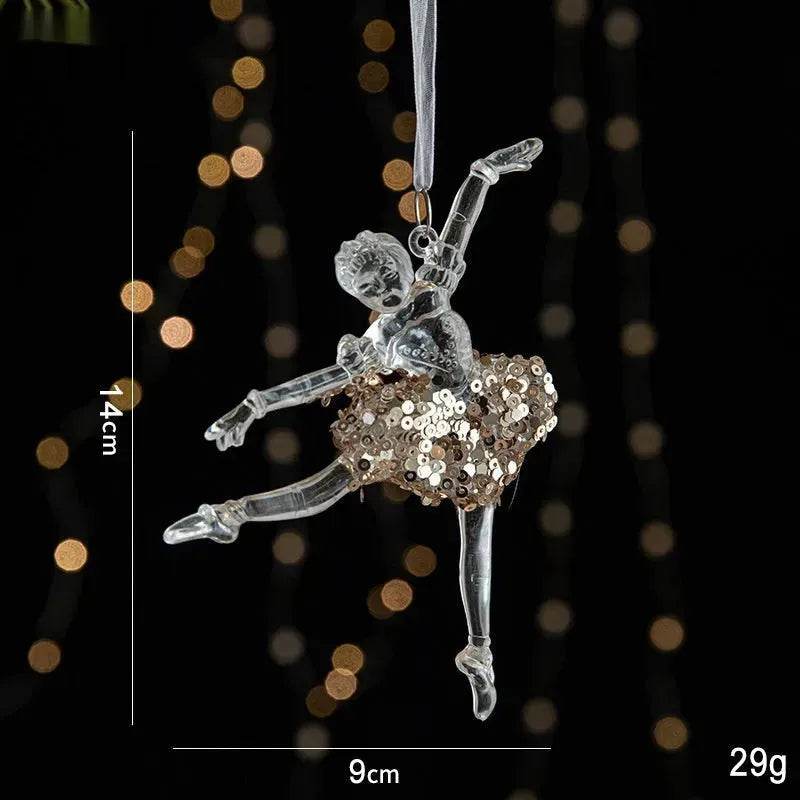 BowLift | Christmas Decorations Sequins Acrylic Transparent Pendant