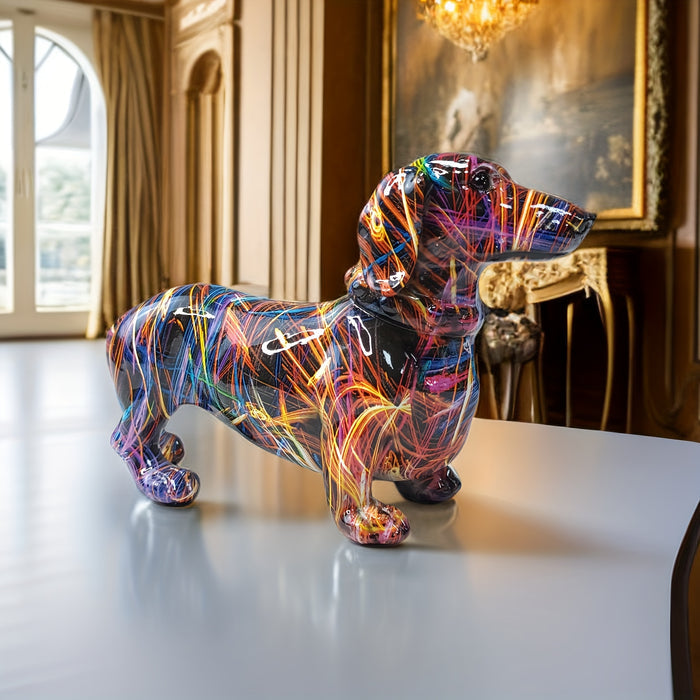 BowLift | Dachshund Delight – Colourful Dachshund Ornament for a Playful Touch at Home