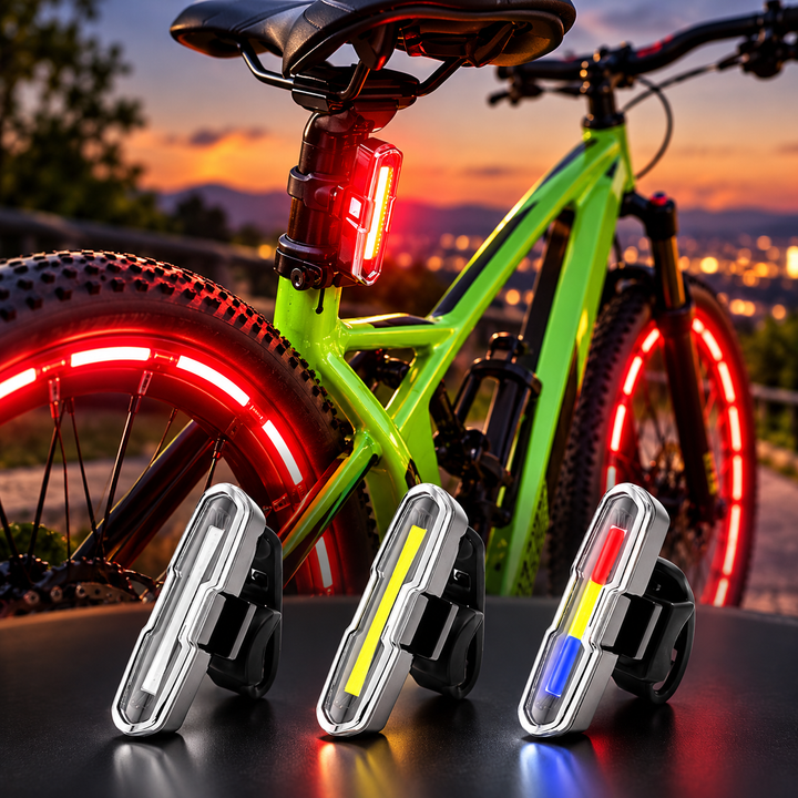 Ultra-Bright Rechargeable LED Bike Tail Light Set Bowlift