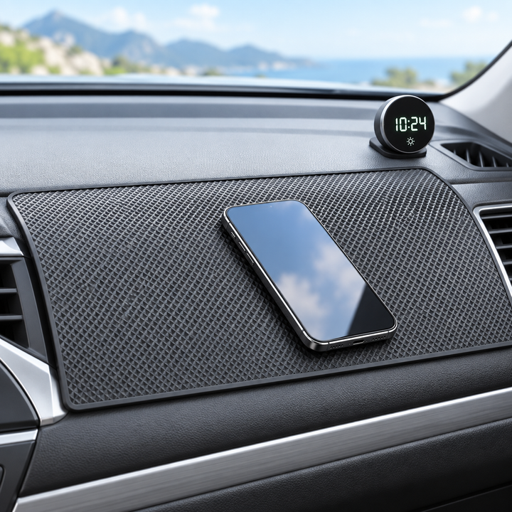 Non-Slip Dashboard Sticky Pad Grid Texture with Adhesive Discs Bowlift