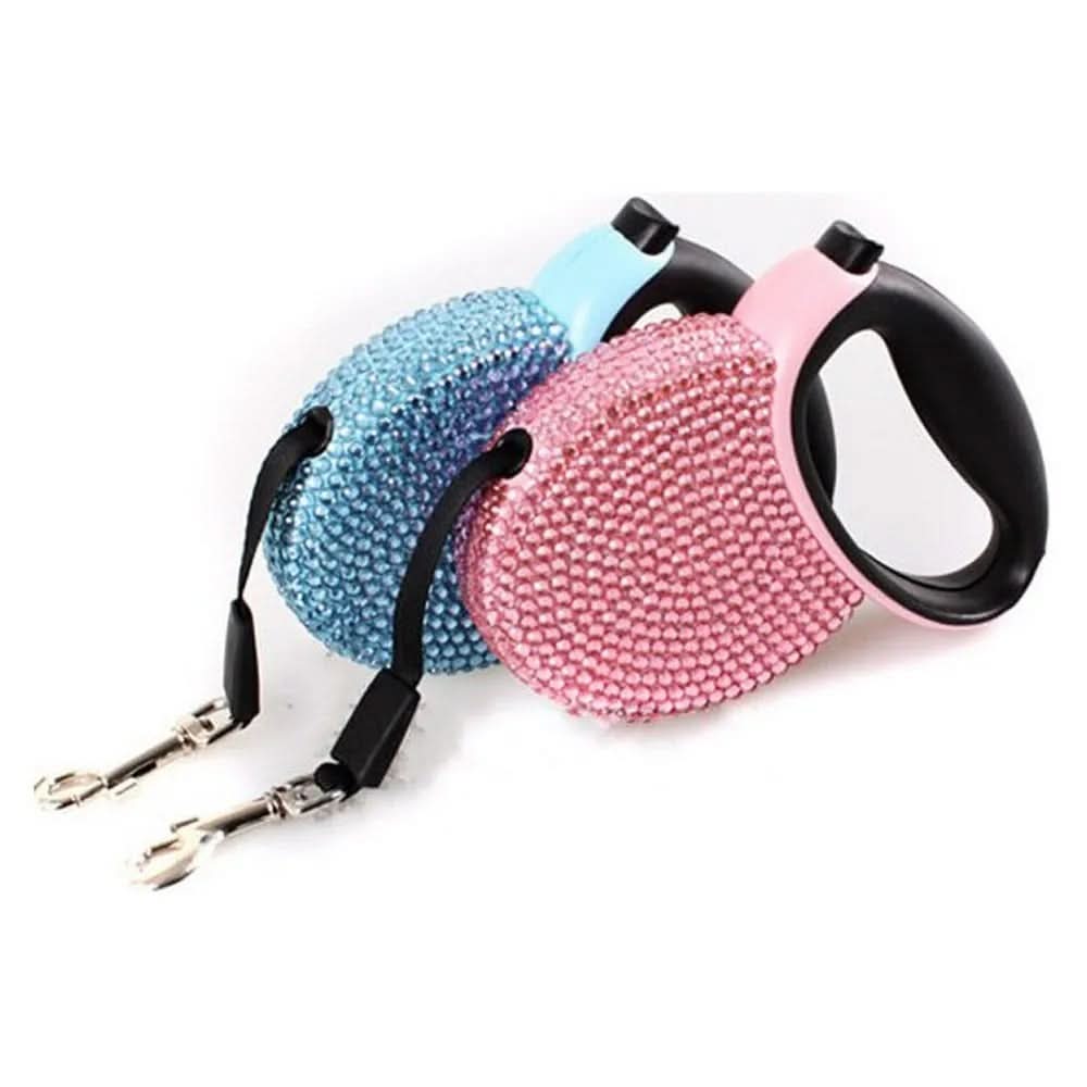 BowLift | Luxury Retractable Leash with Rhinestones for Small Dogs & Cats