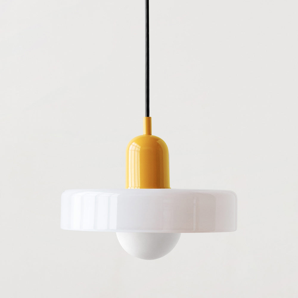 BowLift | Bauhaus Pendant Light made of Colored Glass