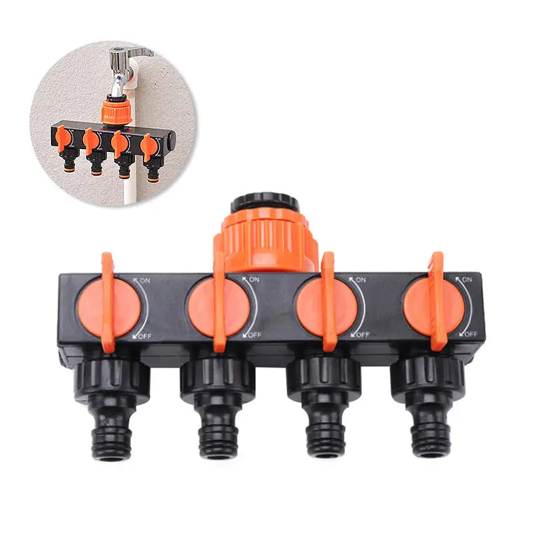 BowLift | 4-Way Garden Hose Splitter – Effortless Water Control for Your Garden