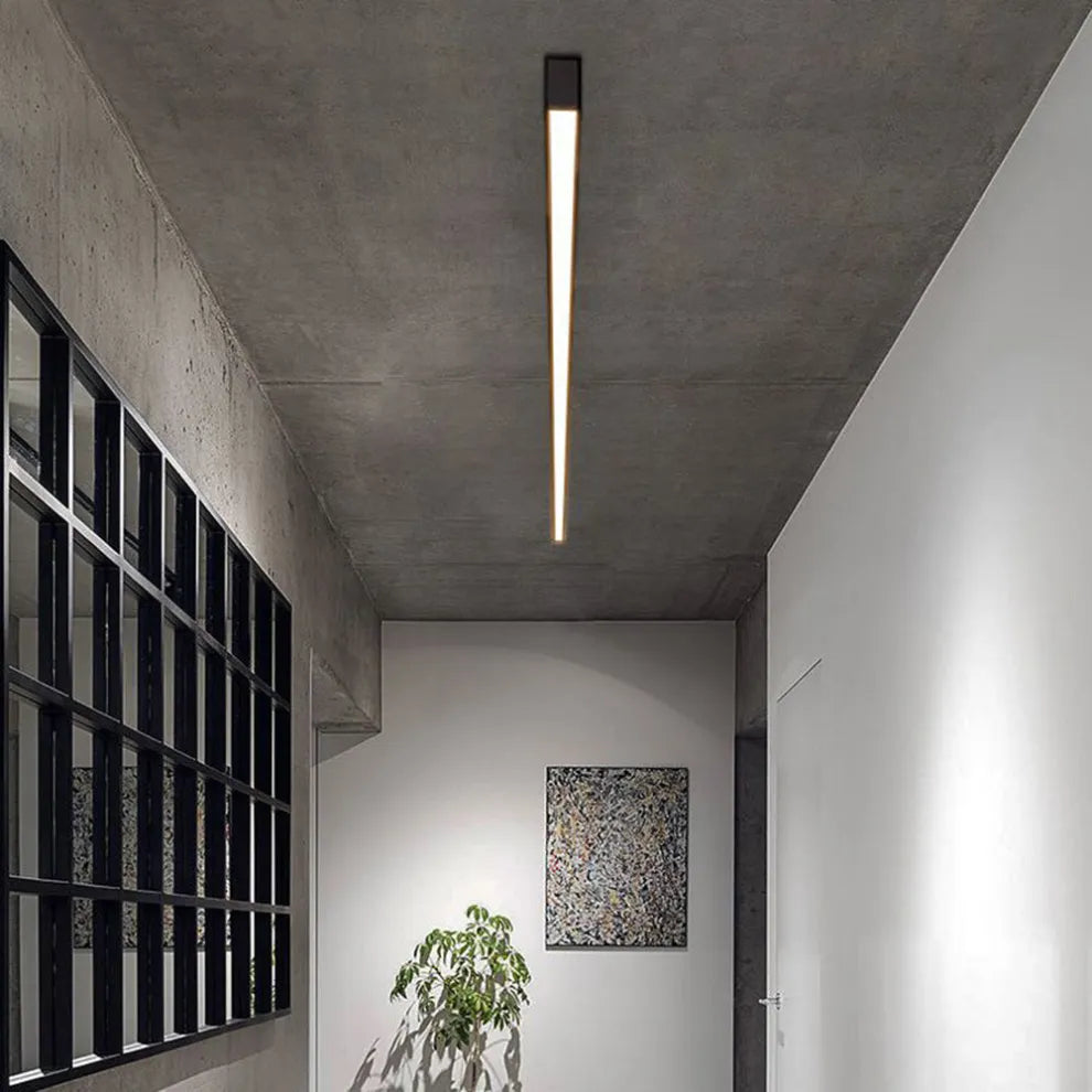 BowLift | Black Metal Ceiling Lamp LED Linear Minimalistic Modern Design