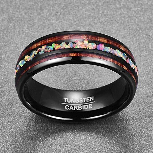 BowLift | Hawaiian Wood Tungsten Ring