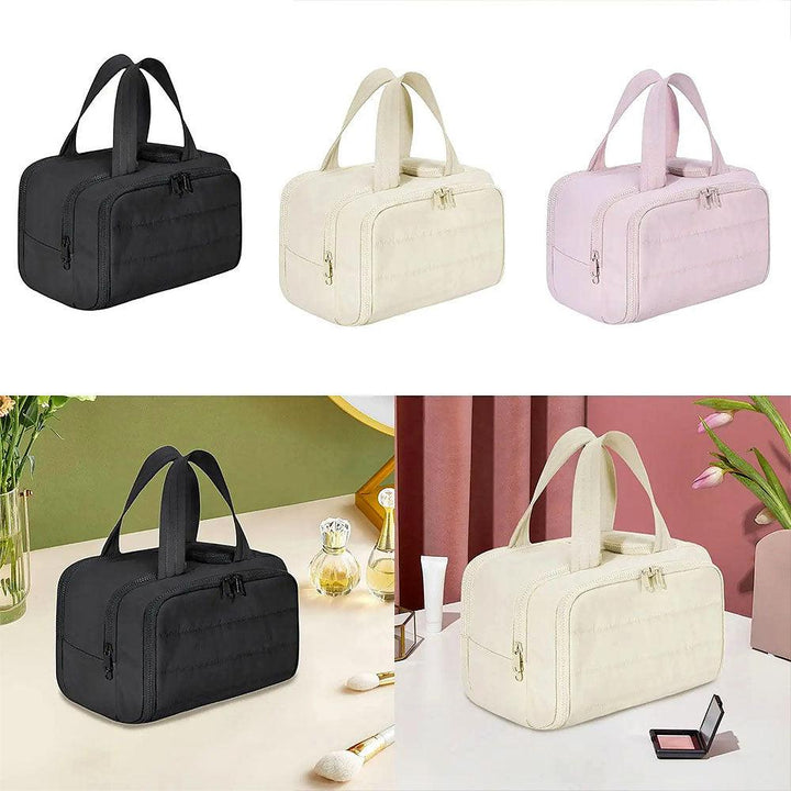BowLift | 4-in-1 Puffy Toiletry Bag for Women – Large Travel Makeup & Skincare Organiser