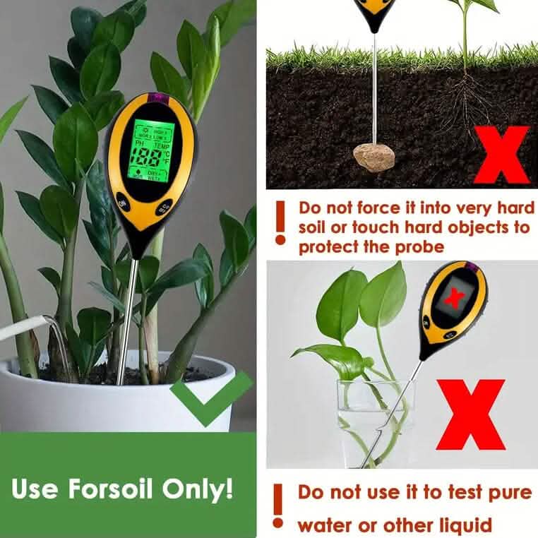BowLift | 4-in-1 digital soil moisture meter