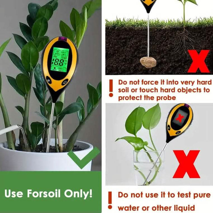 BowLift | 4-in-1 digital soil moisture meter