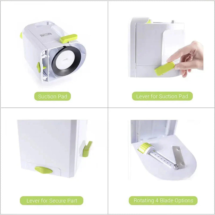 4-IN-1 Rotating Blade Veggie Spiralizer Noodle Maker with Suction Cup | Bowlift