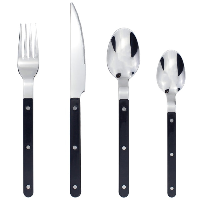 4 in 1 Set Delicate Dinnerware For Home Stainless Steel Cutlery Set | Bowlift