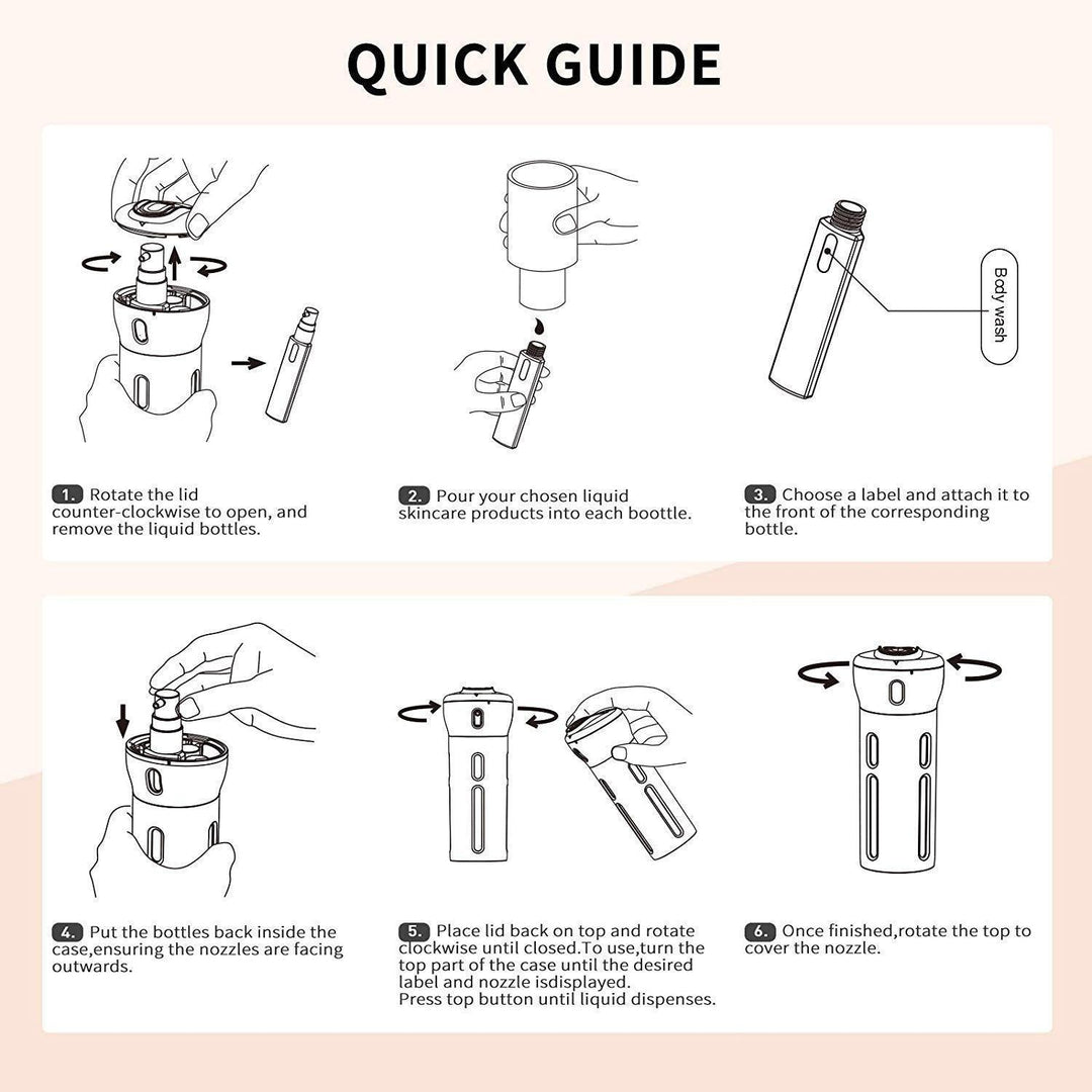 BowLift | 4-in-1 Travel Bottle