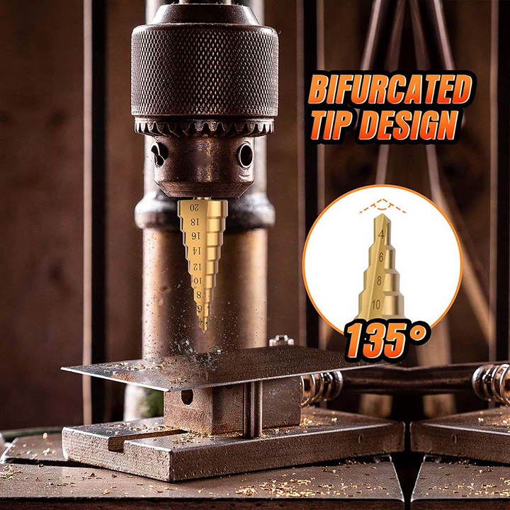 Titanium Drill Cone Bit Set | Bowlift