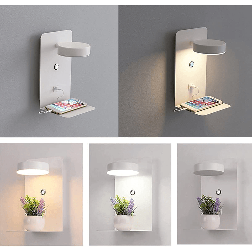 BowLift | Night lamp with charger - BrightHub - 330° Rotatable - Charging station