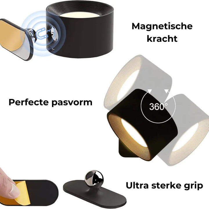 BowLift | Wall lamp Rechargeable Wireless 360°
