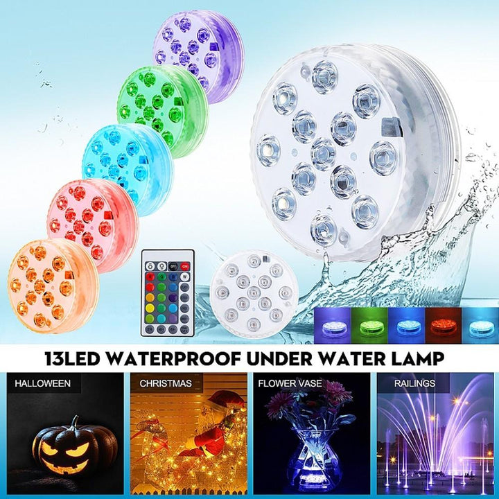 BowLift | 4-Pack: Decorative waterproof battery-operated LED lights - 16 changing colors