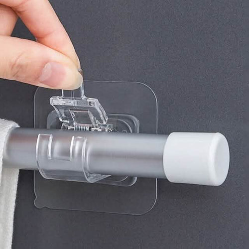 BowLift | 4-part: No drill curtain rod hook holder