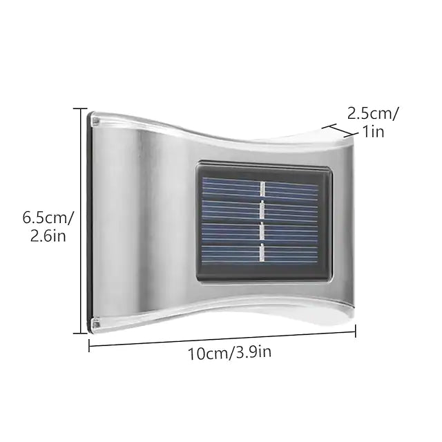BowLift | 4-piece: Solar Outdoor 6 LED Waterproof Wall Lights