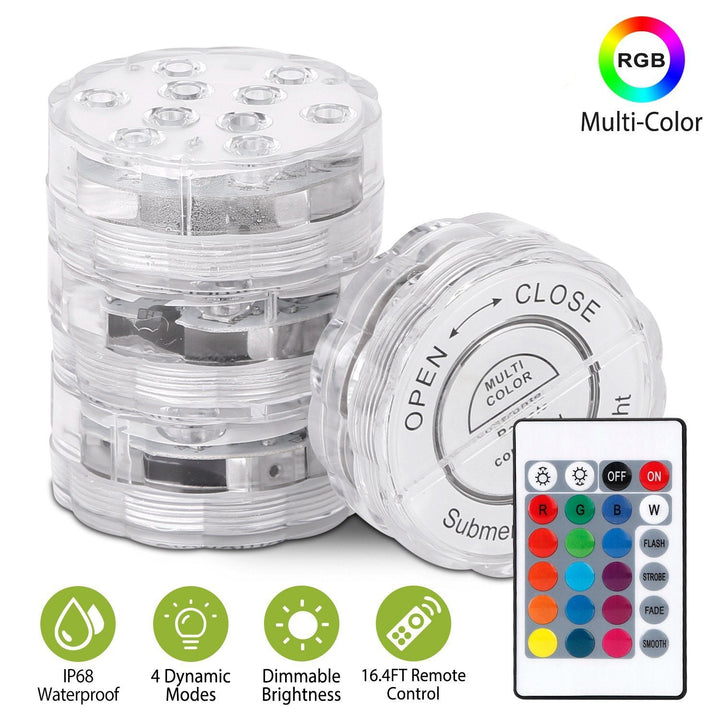 BowLift | 4-Piece: Underwater RGB LED Lights