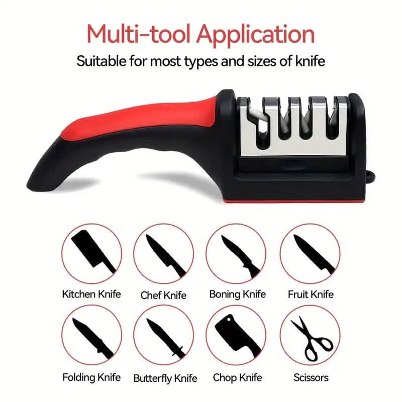 BowLift | 4 Stage Professional Kitchen Knife Sharpener Tool