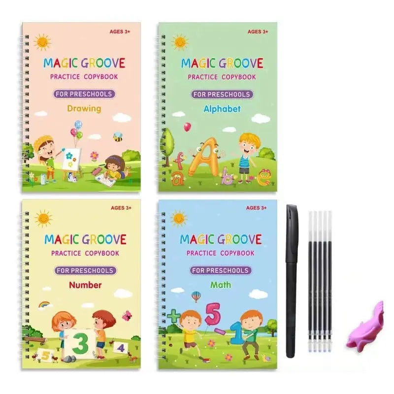 BowLift | 4-piece Reusable Learning Booklet Set for Children