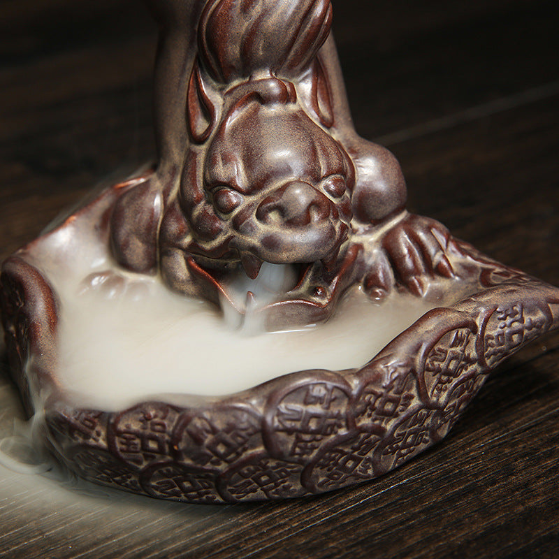 Artistic Dragon Figurine Incense Holder