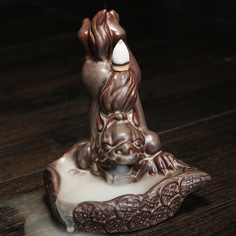 Artistic Dragon Figurine Incense Holder