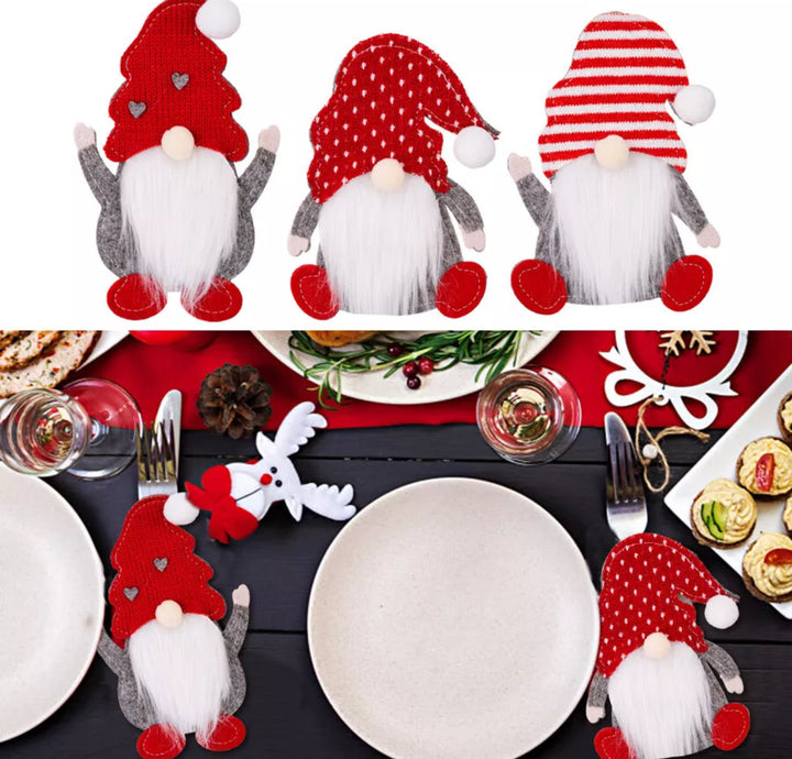 BowLift | 5pc Christmas Gonk Cutlery Holder