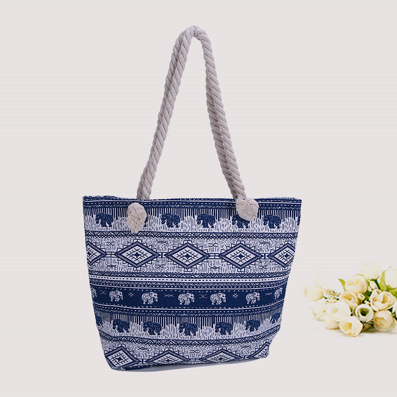 Large Decorative Beach Bag Bowlift