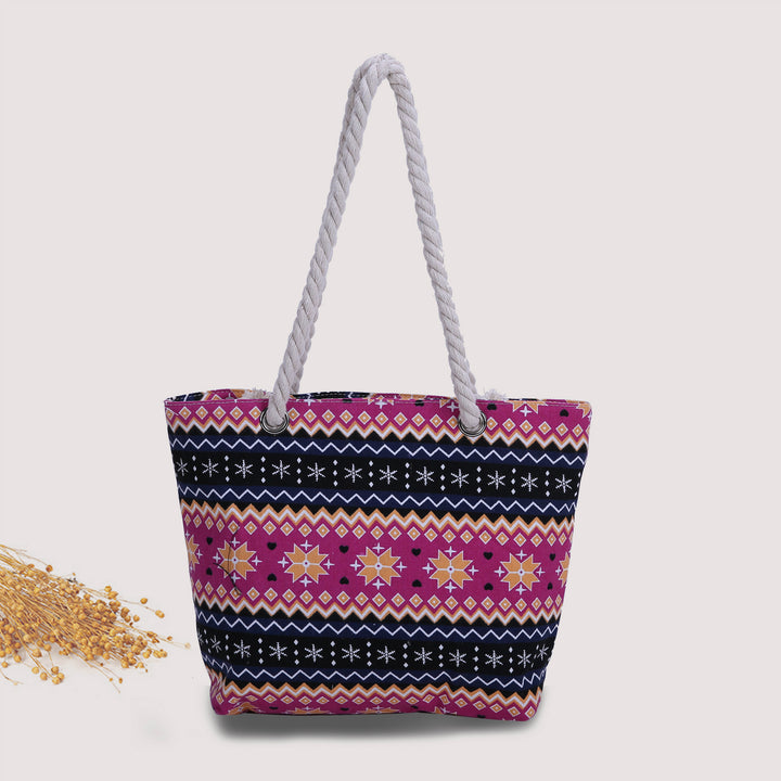Fashionable beach bag made of sturdy cotton fabric Bowlift