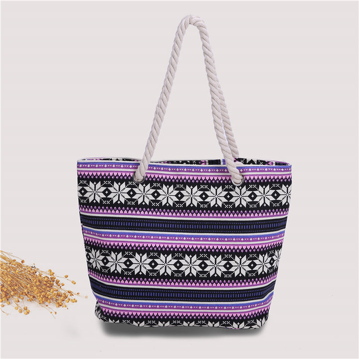 Fashionable beach bag made of sturdy cotton fabric Bowlift