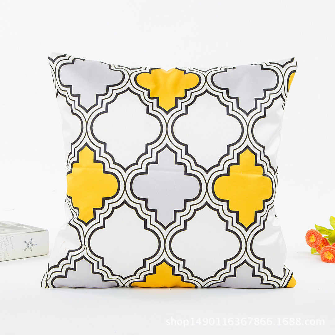 Geometric Pattern Decorative Cushion