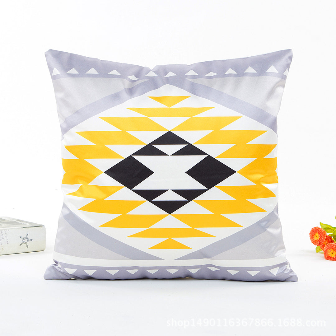 Geometric Pattern Decorative Cushion