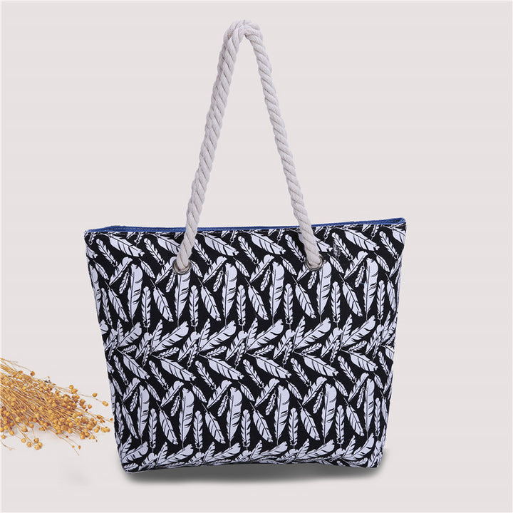 Large beach bag with ethnic pattern Bowlift