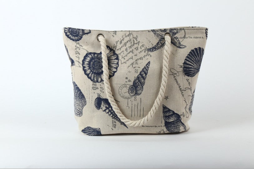Beach bag in maritime design with sturdy rope handles Bowlift