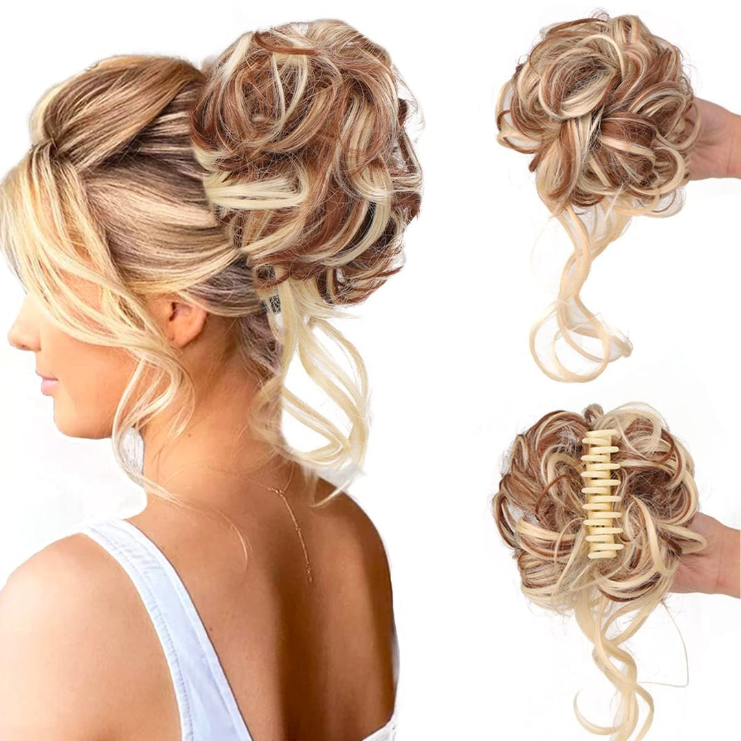 Curly Bun Hair Claw Clips Bowlift