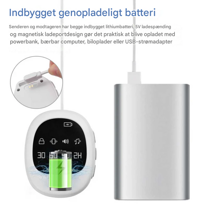 BowLift | Wireless Bedwetting Alarm with Vibration Signal & Timer Function - USB Rechargeable