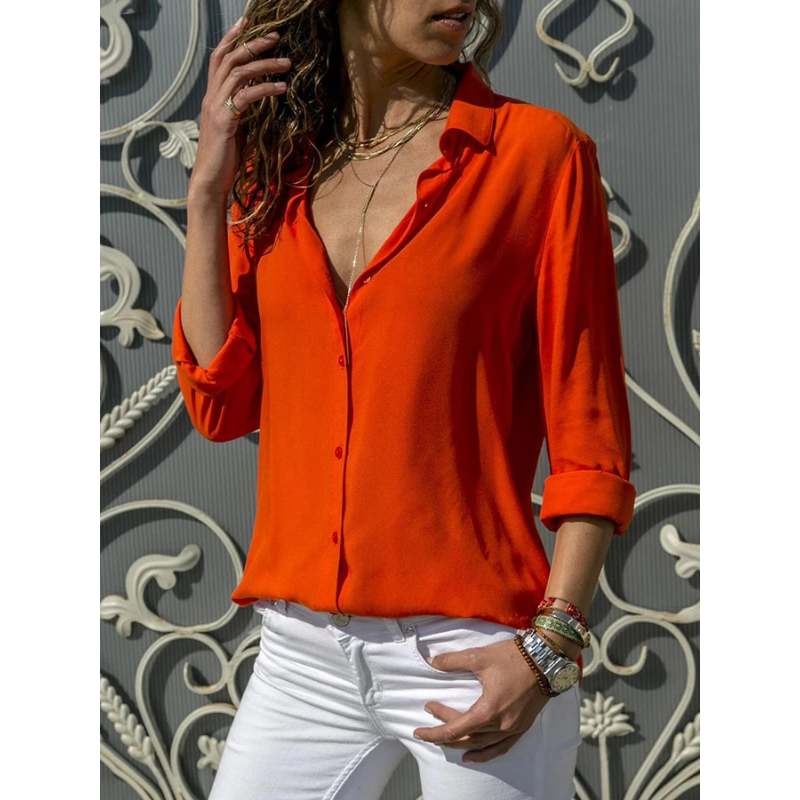 BowLift | Formal Long Sleeve Blouse for Women | Button Placket