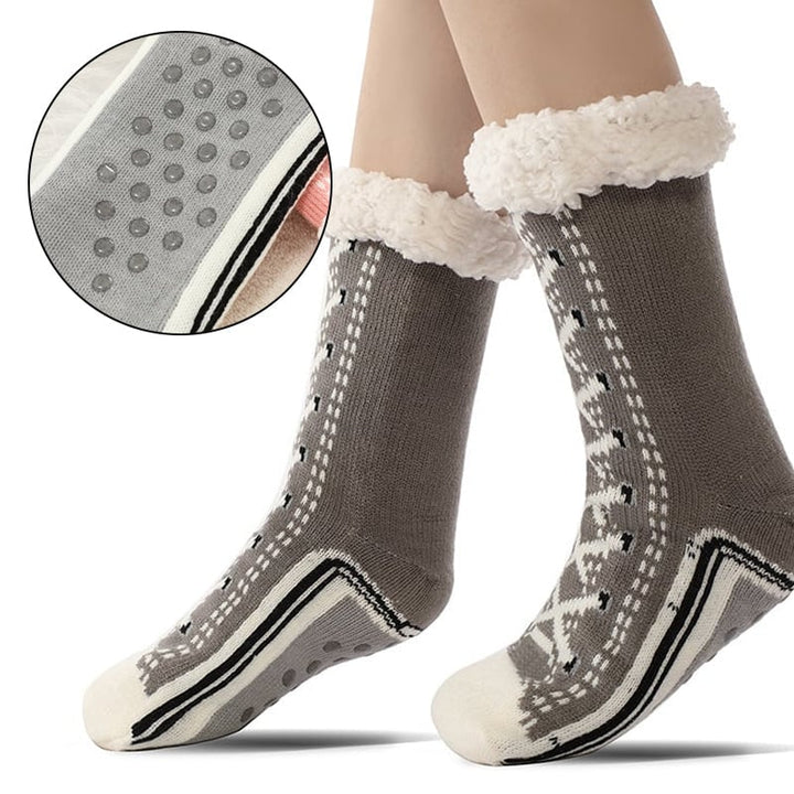 BowLift | Ultra-thick Cashmere Slipper Home Socks
