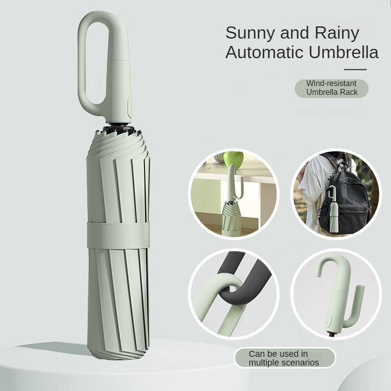 BowLift | Windproof Folding Umbrella with Ring Buckle Handle
