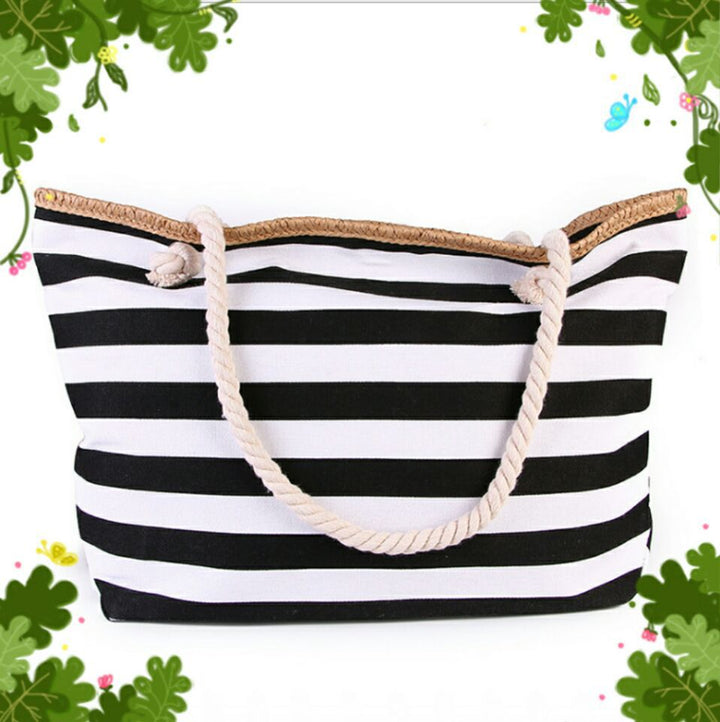 Beach bag made of high-quality canvas with sturdy rope handles Bowlift