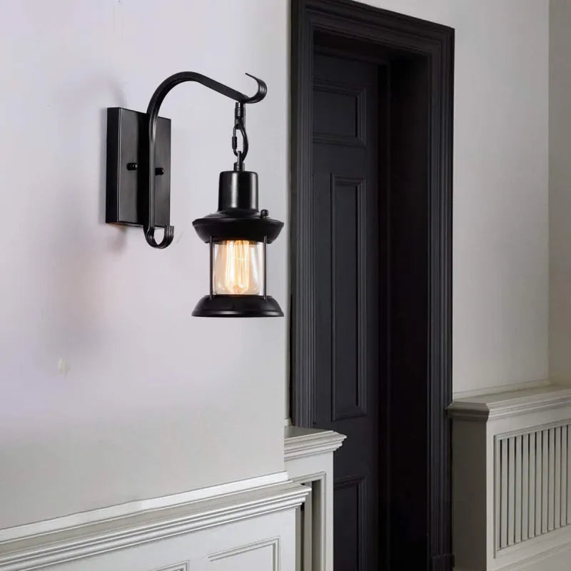 BowLift | Wall Light with Vintage Glass Shade Design