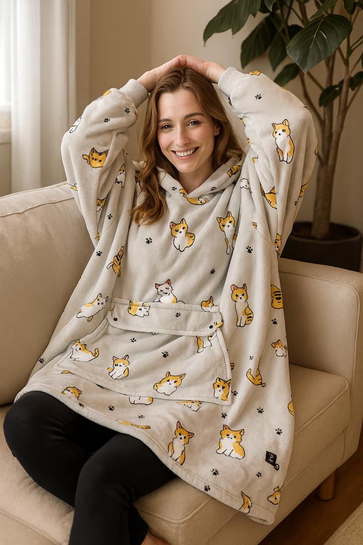 BowLift | USB heated blanket hoodie for intense warmth