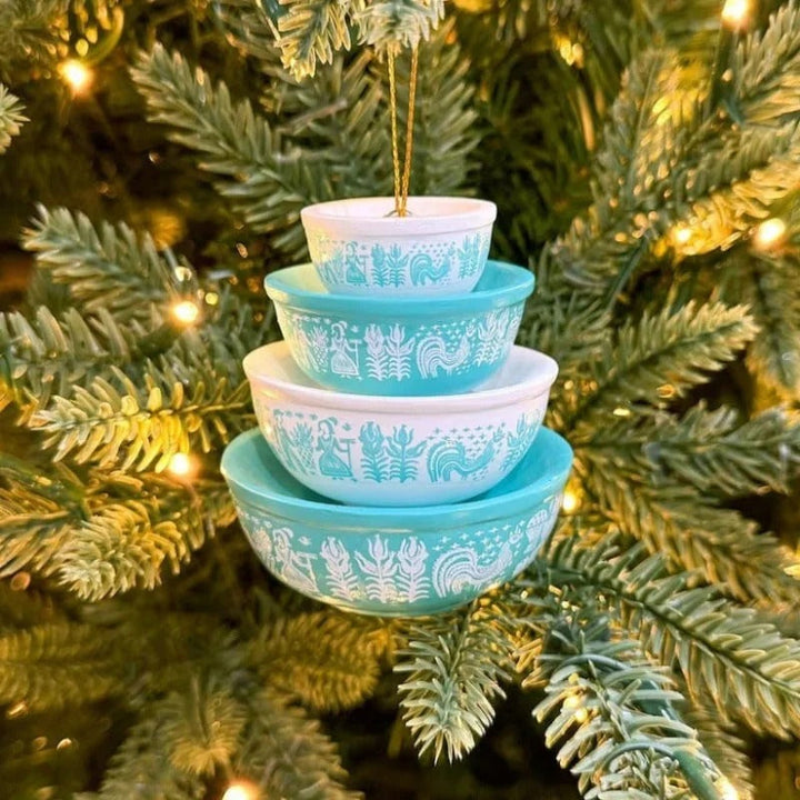 BowLift | Vintage Bowls Christmas Ornament | Nostalgic Tree Hangers | Handmade Decoration from Glass