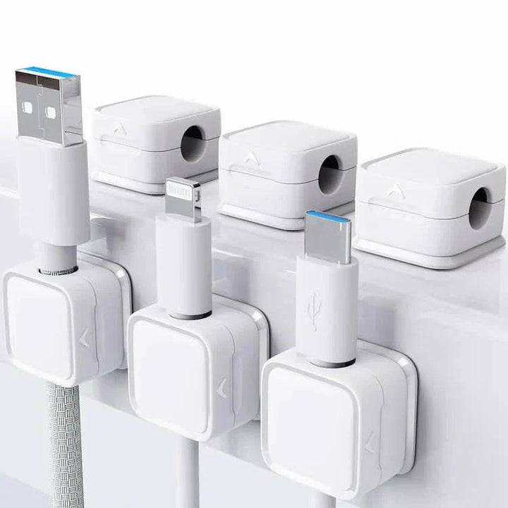 BowLift | Magnetic Cable Organizer Clip for Desk & Office